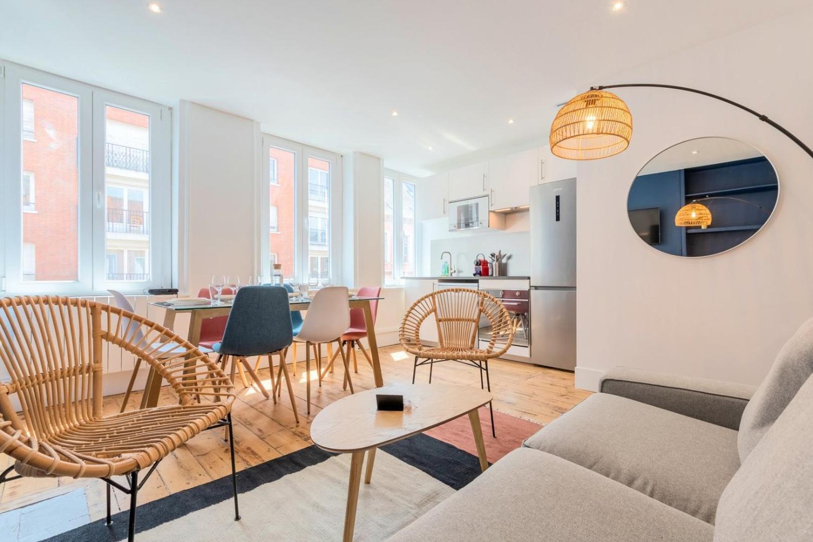 Bright 3-Bedroom 2-Bathroom Flat Lille Exterior foto