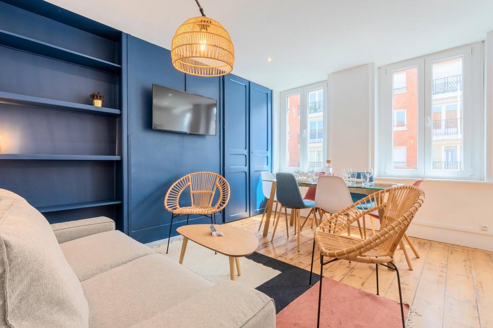 Bright 3-Bedroom 2-Bathroom Flat Lille Exterior foto